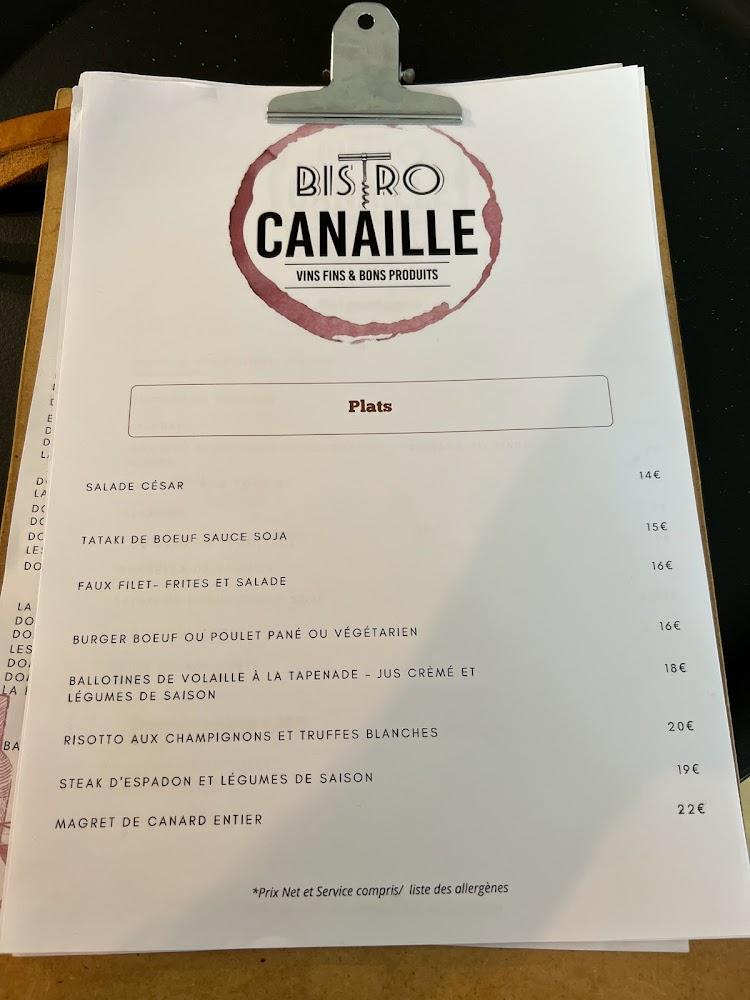 Bistro canaille - Menu Image 3